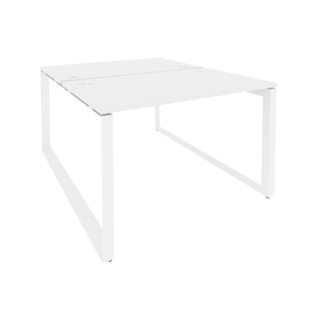 Рабочая станция на О-образном м/к Onix O.MO-D.RS-2.2.7 1180x1475x750 (Белый Бриллиант/Белый Металл)