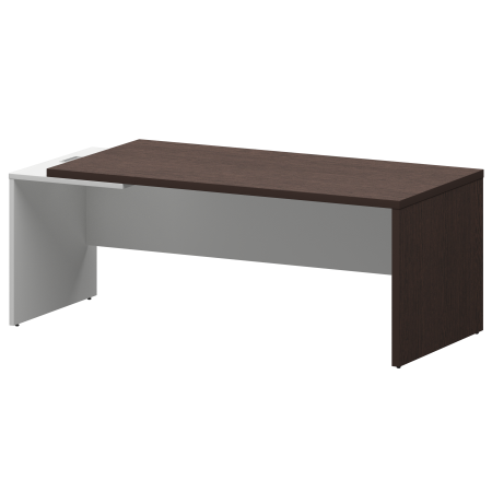 Стол руководителя левый Кортез KZ-20L 2000x900x750 (Дуб венге/Белый)