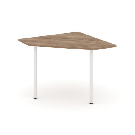 Угловой элемент переговорного стола SN-4.UPRG-001 (980х980х750) (Дуб Табак/Металл Белый)