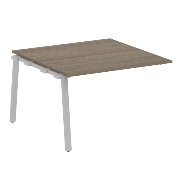 Проходной элемент стола для переговоров на А-образном м/к Metal System Style БА.ППРГ-2 1200x1235x750 (Вяз/Серый металл)