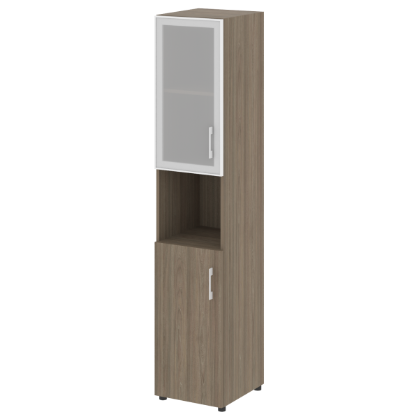 Шкаф высокий узкий нужен топ левый LT.SU 1.4R L 400x450x1990 (Вяз Благородный)