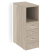 Тумба с подсветкой 4 ящика завершающая, правая Onix O.R-TV-4.SR 436x767x1185 (Тиквуд Светлый)
