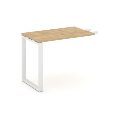 Брифинг-приставка SN-6O.BR-003 (980х600х750) (Тиквуд Светлый/Металл Белый)