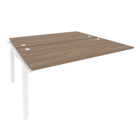 Наборный элемент рабочей станции на м/к Onix O.M-2.NRS-4.8 1580x1635x750 (Дуб Аризона/Белый Металл)