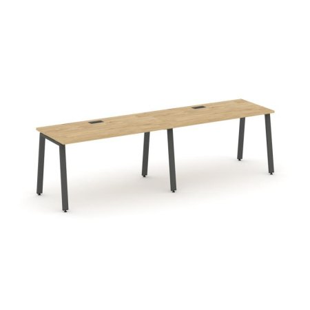 Рабочая станция 1 сторонняя SN-6A.ORS-011 (1960х700х750) (Тиквуд Светлый/Металл Антрацит)