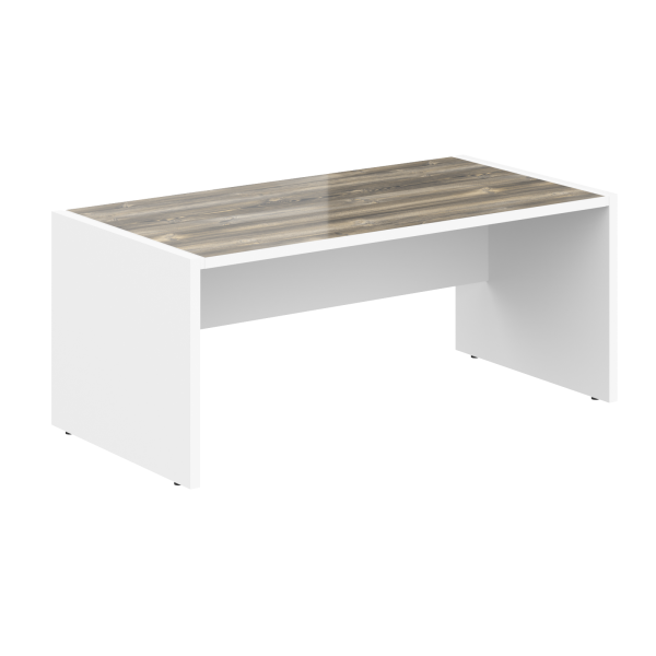 Стол руководителя Morris MST 189 1800x900x750 (Дуб Базель/Белый)