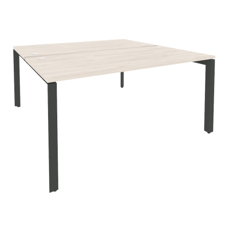 Рабочая станция на П-образном м/к Onix O.MP-D.RS-2.4.8 1580x1635x750 (Денвер Светлый/Черный металл)