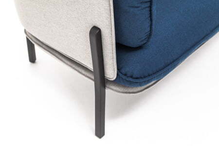 BELLAGIO Кресло высокое (СЕРО-СИНИЙ)