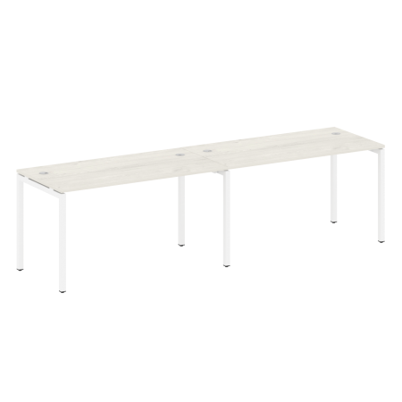 Рабочая станция на 2 раб.места Metal System Style БП.СМ-2.3 2800x720x750 (Акация/Антрацит металл)