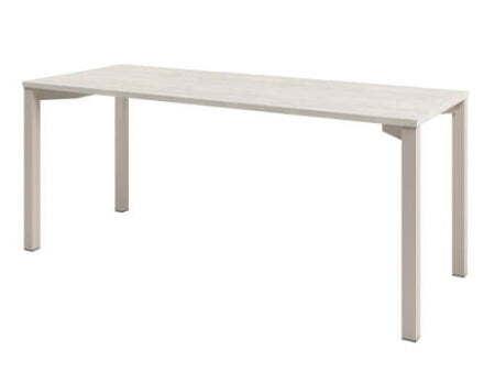 Стол одиночный на металлокаркасе Solution D-33 1800x700x750 (Акация Морава/КашемирБежевый)