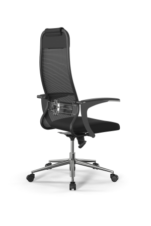 Кресло для руководителя Метта Sit 10 B1-111U - X2+UMF(X1) /Ub00/Wh00/U0mL-b(M09.B23.G18.W01) (Черный)