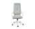 Кресло офисное / IQ / (white+grey) белый пластик / серая ткань (Серый)