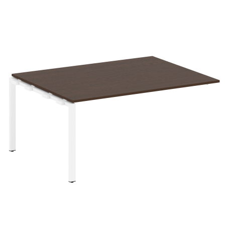 Проходной наборный элемент переговорного стола Metal System Style БП.ППРГ-4 1600x1235x750 (Венге Цаво/Белый металл)