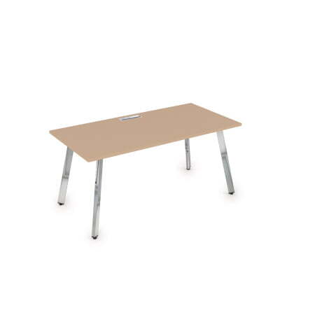 10СР.085 Стол рабочий, прямолинейный (1800x800x750) (MokkoМеталл глянец)