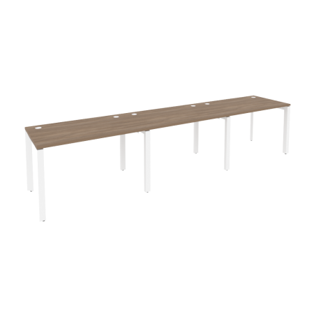 Рабочая станция на П-образном м/к Onix O.MP-RS-3.2.7 3540x720x750 (Дуб Аризона/Белый Металл)