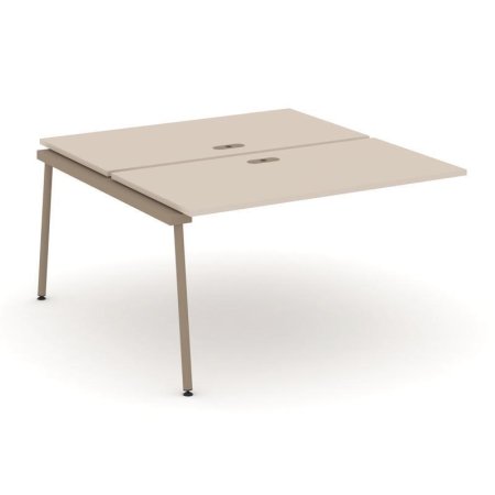 Двойной наборный элемент рабочей станциии ES.2.NRS-3-LK (1380х1500х750) (Капучино/Металл Латте)