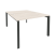 Рабочая станция на П-образном м/к Onix O.MP-D.RS-2.2.8 1180x1635x750 (Тиквуд Темный/Белый Металл)