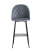 Стул барный Марсель велюр серый (Стул барный Марсель серый)