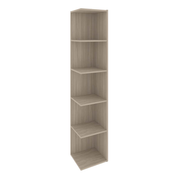 Модуль приставной 5 ячеек Locker Plus LK.PM-5 390x350x1983 (Дуб Аттик)