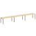 Рабочая станция на 3 раб. места Metal System Style БП.СМ-3.5 5400x720x750 (Дуб Наварра/Серый металл)