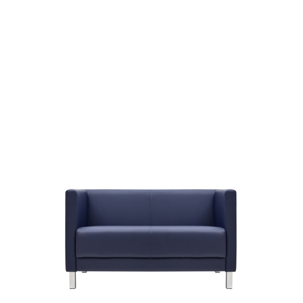 Диван офисный Атланта (М-01) 2-х местный (Синий)