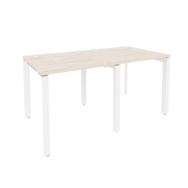 Рабочая станция на П-образном м/к Onix O.MP-RS-2.0.8 1560x800x750 (Денвер Светлый/Белый Металл)