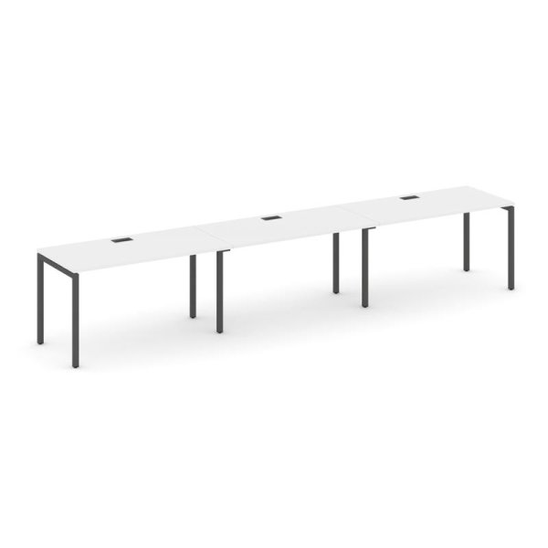 Рабочая станция 1 сторонняя SN-4P.ORS-054 (4740х800х750) (Белый/Металл Антрацит)