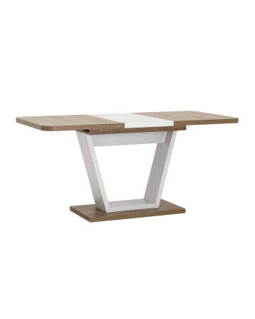 Стол Vector 120-160*80 дуб Ка/пепел (Стол обеденный Vector темное дерево)