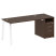 Рабочая станция Metal System Style БА.РС-СТП-1.3 1812x720x750 (Дуб Наварра/Серый металл)