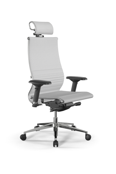 Кресло для руководителя Метта Samurai L2-7D - Infinity /Kc04/Nc04/D04P/H2cL-3D(M26.B32.G25.W03) (Белый)