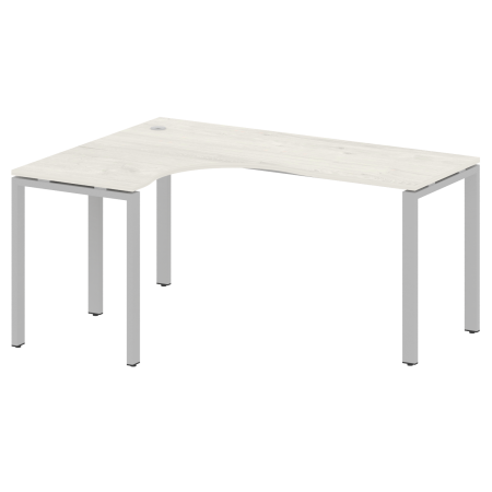Стол криволинейный левый Metal System Style БП.СА-4 Л 1600x1200x750 (Дуб Наварра/Серый металл)