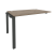 Наборный элемент рабочей станции на П-образном м/к Onix O.MP-1.NRS-2.8 1180x800x750 (Тиквуд Темный/Белый Металл)