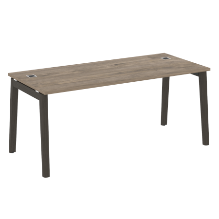 Стол руководителя на деревянных опорах Onix Wood Direct OW.SRR-5.8 1780x800x750 (Тиквуд Темный/Дуб Темный)