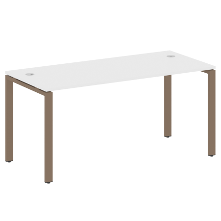 Стол письменный Metal System Style БП.СП-4 1600x720x750 (Белый/Мокко металл)