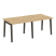 Стол переговорный на деревянных опорах Onix Wood OW.PRG-2.1 1960x980x750 (Тиквуд Светлый/Дуб Темный)