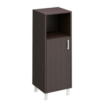 Шкаф для документов ЛЕВЫЙ, дверь ДСП без замка + ниша Борн B 421-811 480x450x1310 (Венге)