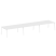Стол для переговоров (3 столешницы) на А-образном м/к Metal System Style БА.ПРГ-3.5 5400x1235x750 (Дуб наварра/Серый металл)