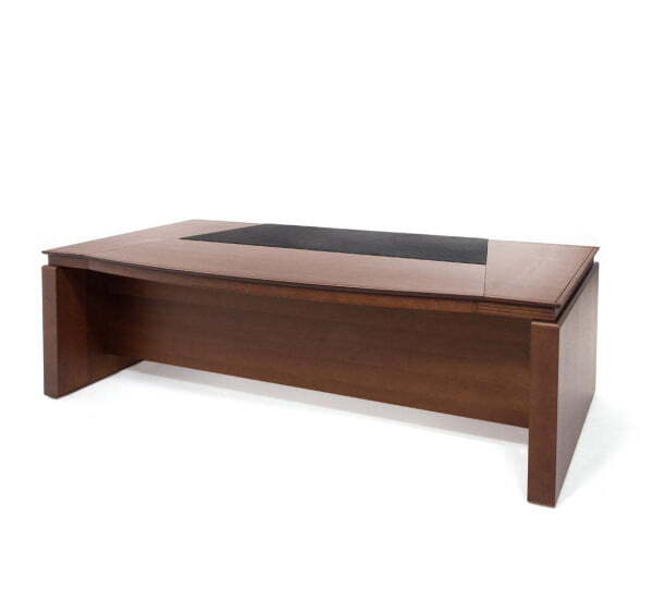 LAGO СТОЛ ПИСЬМЕННЫЙ ЗАКРУГЛ. (Итальянский Орех/Черный)