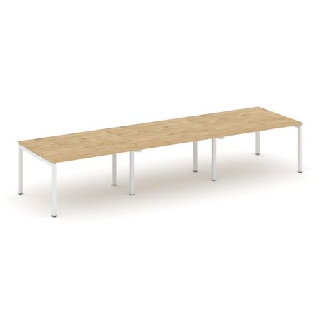 Стол переговорный SN-5P.SPRG-054.3 (4740х1180х750) (Тиквуд Светлый/Металл Белый)