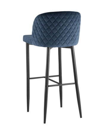 Стул барный Оскар велюр сине-зеленый (Стул барный Оскар сине-зеленый)