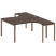 Рабочая станция криволинейная Metal System Style БП.РАС-СА-2.4 1600x2435x750 (Дуб Наварра/Серый металл)