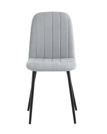 Стул Easy велюр светло-серый (Стул Easy светло-серый)