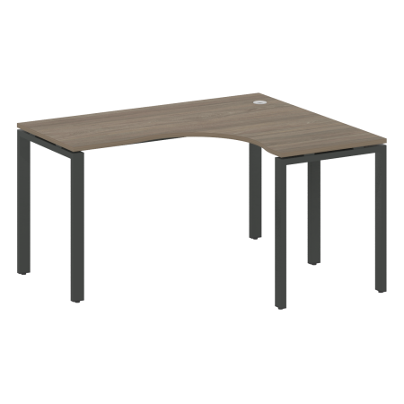 Стол криволинейный правый Metal System Style БП.СА-3 Пр 1400x1200x750 (Вяз/Антрацит металл)