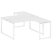Рабочая станция криволинейная Metal System Style БО.РАС-СА-2.4 1600x2435x750 (Дуб Наварра/Серый металл)