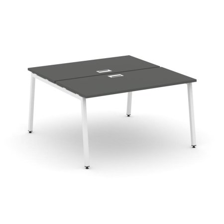 Рабочая станция 2-х сторонняя SN-4A.DRS-021 (980х1632х750) (Антрацит/Металл Белый)