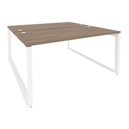 Рабочая станция на О-образном м/к Onix O.MO-D.RS-2.4.8 1580x1635x750 (Дуб Аризона/Белый Металл)