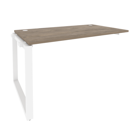 Наборный элемент рабочей станции на О-образном м/к Onix O.MO-1.NRS-3.8 1380x800x750 (Тиквуд Темный/Белый Металл)