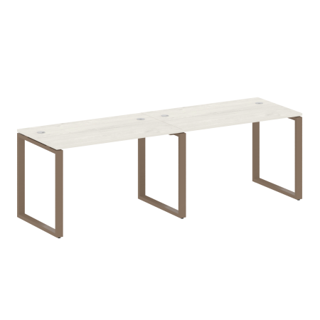 Рабочая станция Metal System Style БО.СМ-2.2 2400x720x750 (Дуб Наварра/Мокко металл)