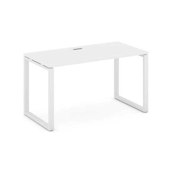 Стол письменный SN-6O.SP-001 (980х600х750) (Белый/Металл Белый)