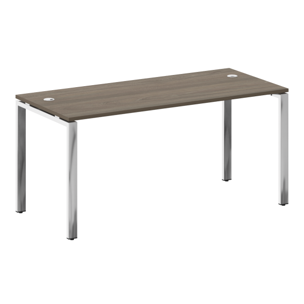 Стол рабочий руководителя на П-обр. м/к БП.СРР-4.7 1600x720x750 (Вяз Благородный/Нерж. Сталь)